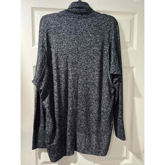Athleta Luxe Pose Wrap Charcoal Gray Open Front Cardigan Sweater Size S A001796 - Picture 4 of 8